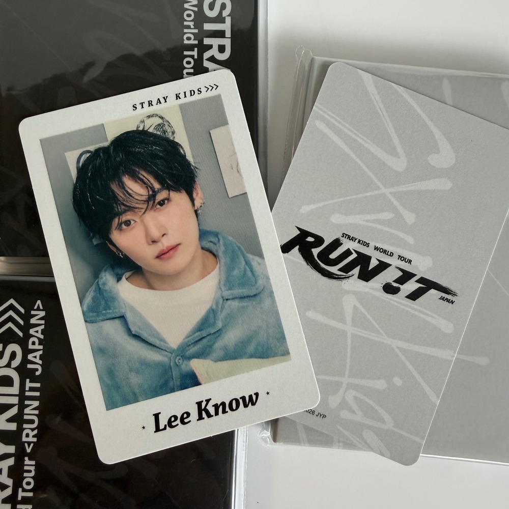 STRAY KIDS LEEKNOW Run It Japan World Tour Photo Card